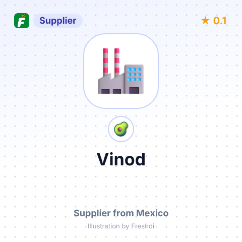 Vinod  – summary card, no photo uploaded yet