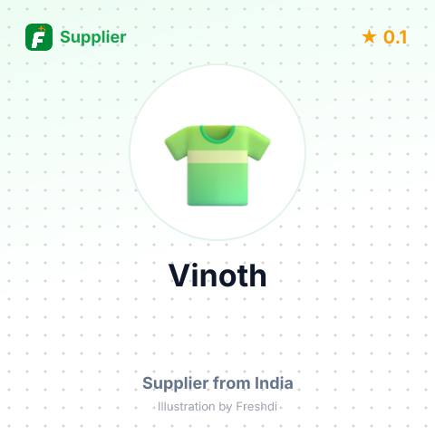 Vinoth  – summary card, no photo uploaded yet