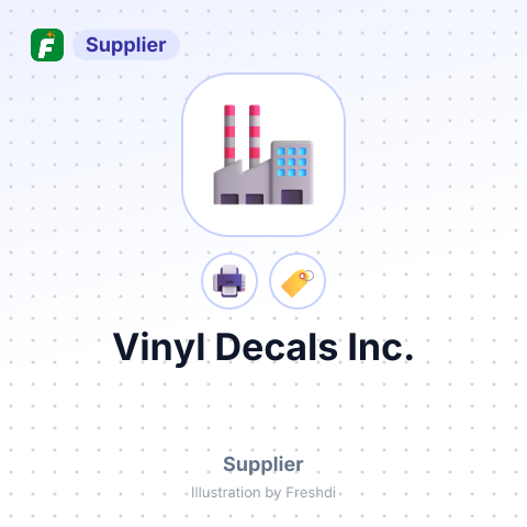 Vinyl Decals Inc. – summary card, no photo uploaded yet