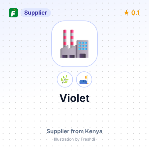 Violet  – summary card, no photo uploaded yet