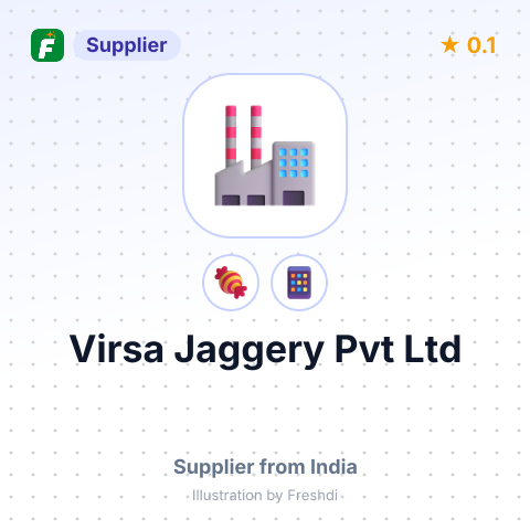Virsa Jaggery Pvt Ltd  – summary card, no photo uploaded yet