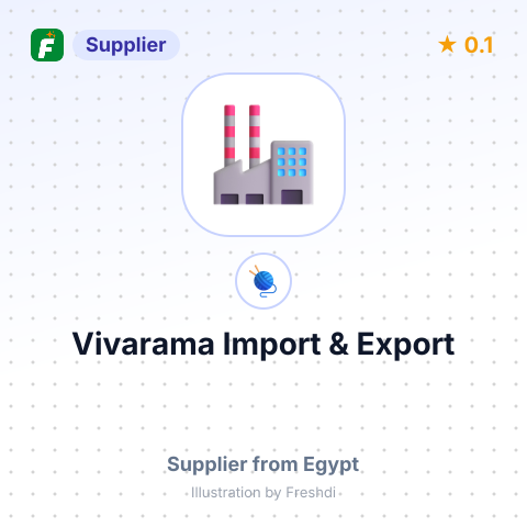Vivarama Import & Export  – summary card, no photo uploaded yet