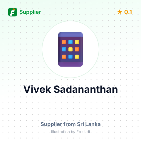 Vivek Sadananthan  – summary card, no photo uploaded yet