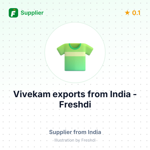 Vivekam exports  – summary card, no photo uploaded yet