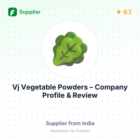 Vj Vegetable Powders – summary card, no photo uploaded yet