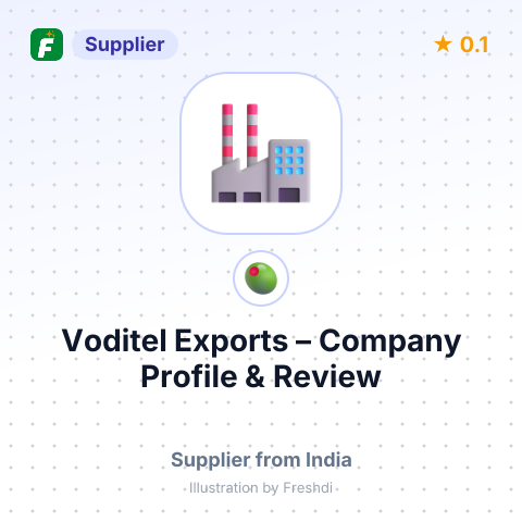 Voditel Exports – summary card, no photo uploaded yet