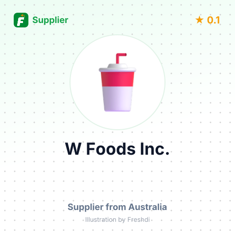 W Foods Inc. – summary card, no photo uploaded yet