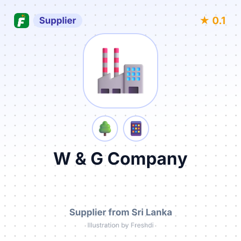 W & G Company  – summary card, no photo uploaded yet