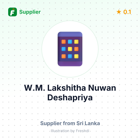 W.M. Lakshitha Nuwan Deshapriya  – summary card, no photo uploaded yet