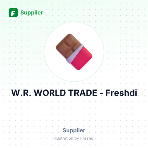 W.R. WORLD TRADE – summary card, no photo uploaded yet