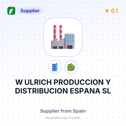W ULRICH PRODUCCION Y DISTRIBUCION ESPANA SL – summary card, no photo uploaded yet