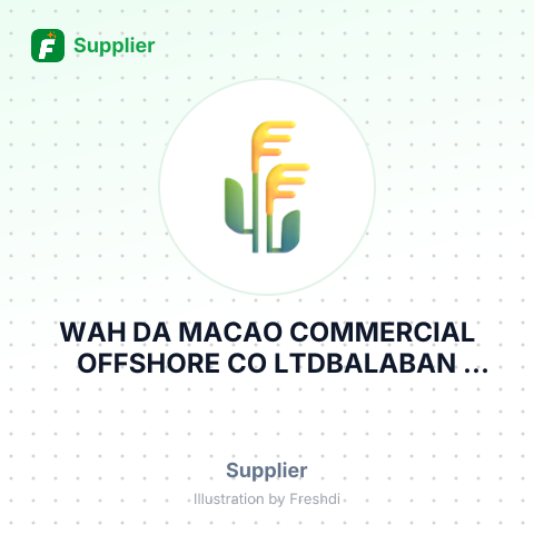 WAH DA MACAO COMMERCIAL OFFSHORE CO LTDBALABAN MEREDITHED. CHINA PLAZA AV. DA PRAIAGRANDE NO. – summary card, no photo uploaded yet