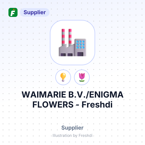 WAIMARIE B.V./ENIGMA FLOWERS – summary card, no photo uploaded yet