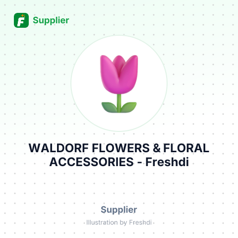 WALDORF FLOWERS & FLORAL ACCESSORIES – summary card, no photo uploaded yet