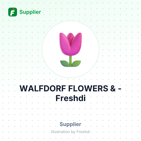 WALFDORF FLOWERS & – summary card, no photo uploaded yet