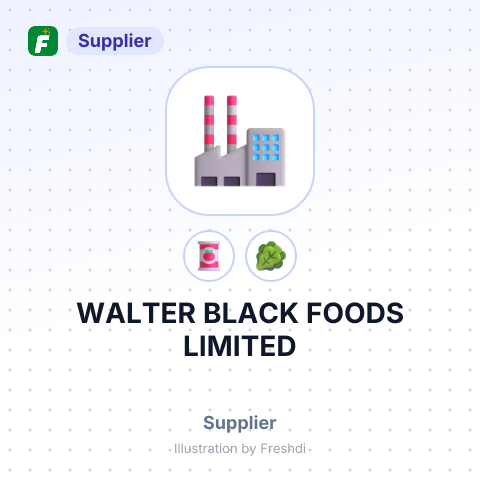 WALTER BLACK FOODS LIMITED – summary card, no photo uploaded yet