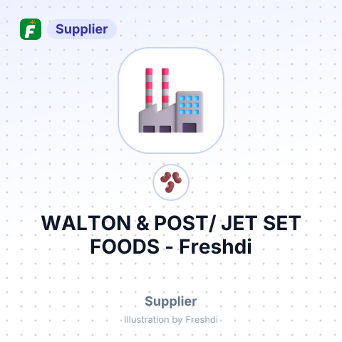 WALTON & POST/ JET SET FOODS – summary card, no photo uploaded yet