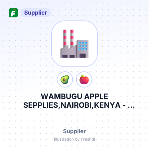 WAMBUGU APPLE SEPPLIES,NAIROBI,KENYA – summary card, no photo uploaded yet