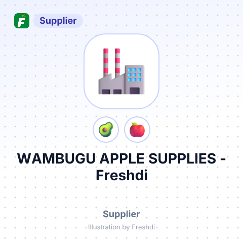 WAMBUGU APPLE SUPPLIES – summary card, no photo uploaded yet