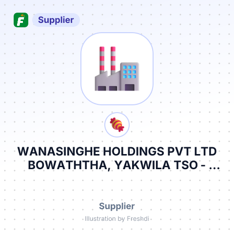 WANASINGHE HOLDINGS PVT LTD BOWATHTHA, YAKWILA TSO - EREG DDC RMU ORDER – summary card, no photo uploaded yet