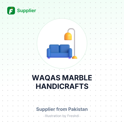 WAQAS MARBLE HANDICRAFTS – summary card, no photo uploaded yet