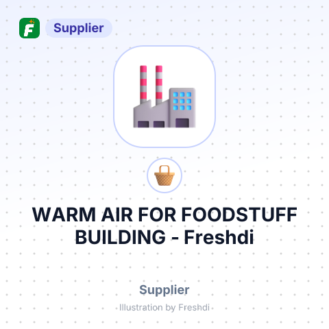 WARM AIR FOR FOODSTUFF BUILDING – summary card, no photo uploaded yet