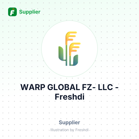 WARP GLOBAL FZ- LLC – summary card, no photo uploaded yet