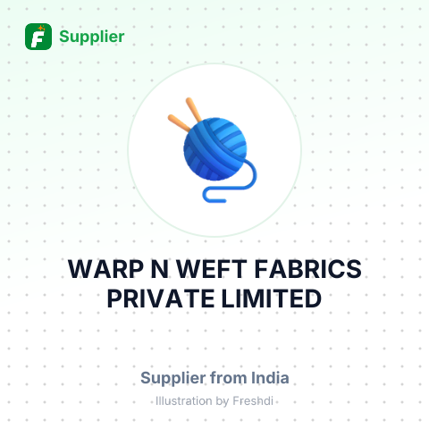 WARP N WEFT FABRICS PRIVATE LIMITED – summary card, no photo uploaded yet