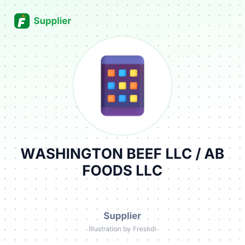 WASHINGTON BEEF LLC / AB FOODS LLC – summary card, no photo uploaded yet