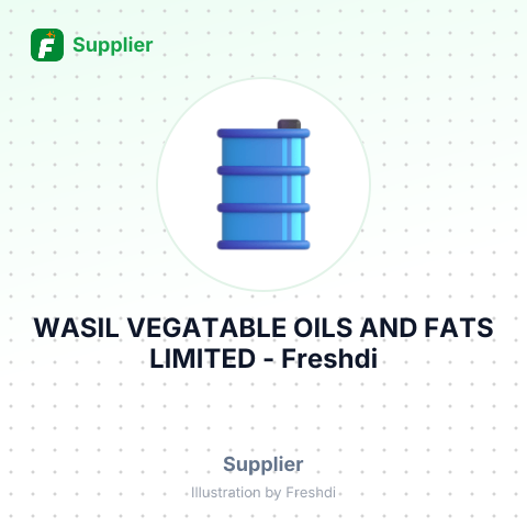 WASIL VEGATABLE OILS AND FATS LIMITED – summary card, no photo uploaded yet