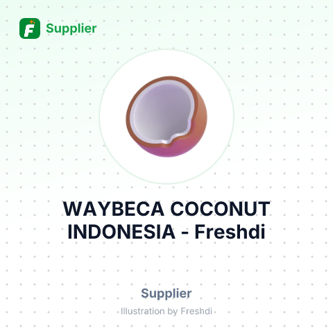 WAYBECA COCONUT INDONESIA – summary card, no photo uploaded yet