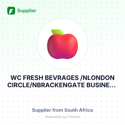 WC FRESH BEVRAGES /NLONDON CIRCLE/NBRACKENGATE BUSINESS PARK/NBRACKENFELL CAPE – summary card, no photo uploaded yet