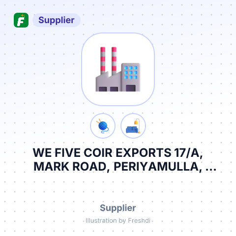 WE FIVE COIR EXPORTS 17/A, MARK ROAD, PERIYAMULLA, NEGOMBO EXPORTS ONLY TSO - VAT DDC RMU ORDER – summary card, no photo uploaded yet