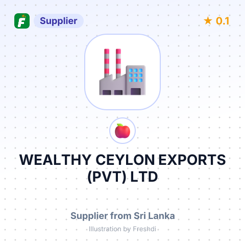 WEALTHY CEYLON EXPORTS (PVT) LTD – summary card, no photo uploaded yet
