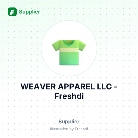 WEAVER APPAREL LLC – summary card, no photo uploaded yet