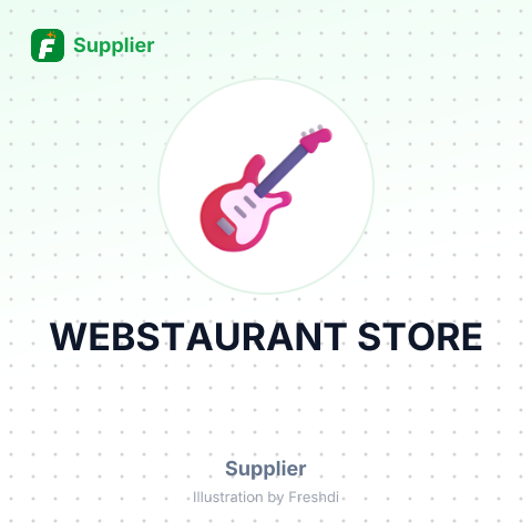 WEBSTAURANT STORE – summary card, no photo uploaded yet