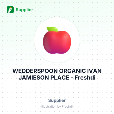 WEDDERSPOON ORGANIC IVAN JAMIESON PLACE – summary card, no photo uploaded yet