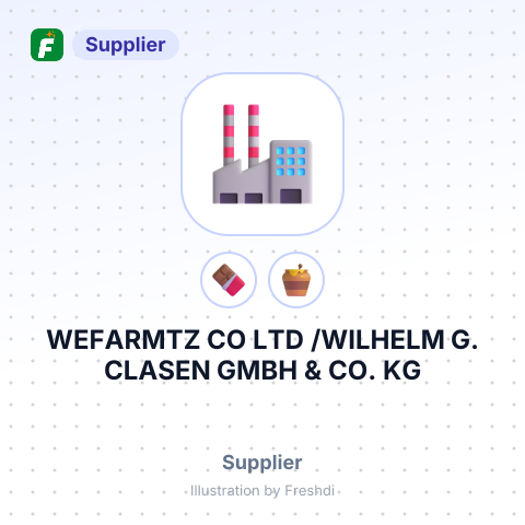 WEFARMTZ CO LTD /WILHELM G. CLASEN GMBH & CO. KG – summary card, no photo uploaded yet