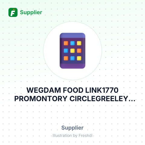 WEGDAM FOOD LINK1770 PROMONTORY CIRCLEGREELEY, CO – summary card, no photo uploaded yet