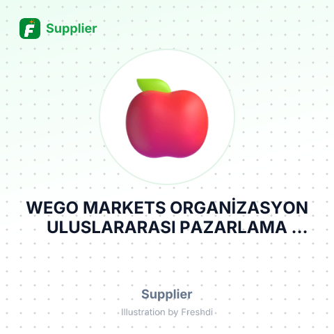 WEGO MARKETS ORGANİZASYON ULUSLARARASI PAZARLAMA DANIŞMANLIK İÇ VE DIŞ TİCARET LİMİTED ŞİRKETİ – summary card, no photo uploaded yet