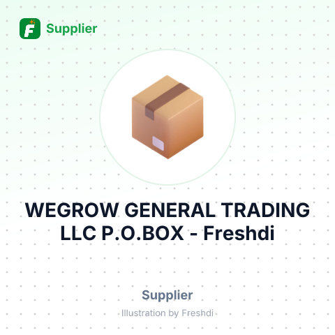 WEGROW GENERAL TRADING LLC P.O.BOX – summary card, no photo uploaded yet