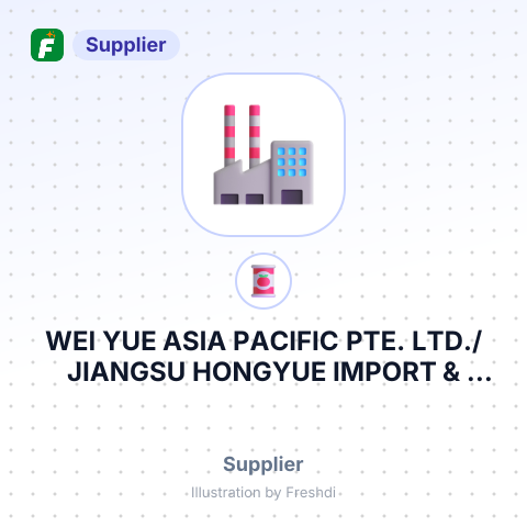 WEI YUE ASIA PACIFIC PTE. LTD./JIANGSU HONGYUE IMPORT & EXPORT TRADING – summary card, no photo uploaded yet