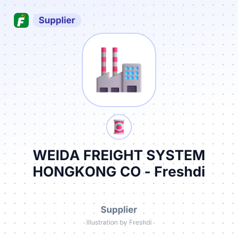 WEIDA FREIGHT SYSTEM HONGKONG CO – summary card, no photo uploaded yet