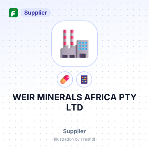 WEIR MINERALS AFRICA PTY LTD – summary card, no photo uploaded yet