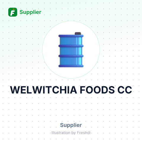 WELWITCHIA FOODS CC – summary card, no photo uploaded yet