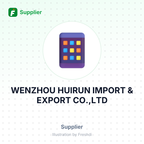 WENZHOU HUIRUN IMPORT & EXPORT CO.,LTD – summary card, no photo uploaded yet