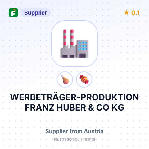 WERBETRÄGER-PRODUKTION FRANZ HUBER & CO KG – summary card, no photo uploaded yet