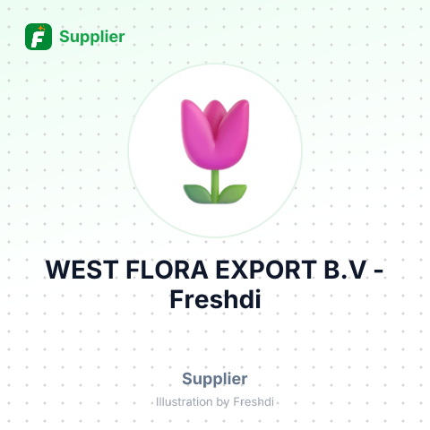 WEST FLORA EXPORT B.V – summary card, no photo uploaded yet