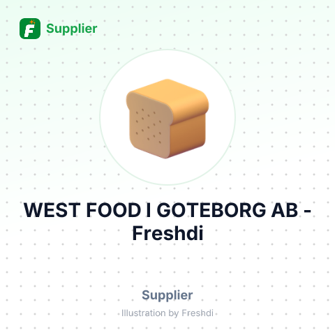 WEST FOOD I GOTEBORG AB – summary card, no photo uploaded yet