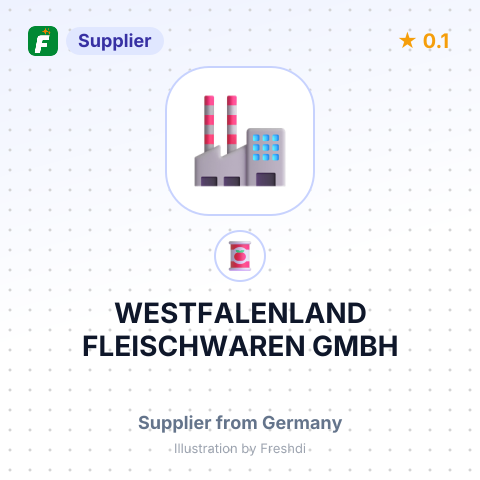 WESTFALENLAND FLEISCHWAREN GMBH – summary card, no photo uploaded yet